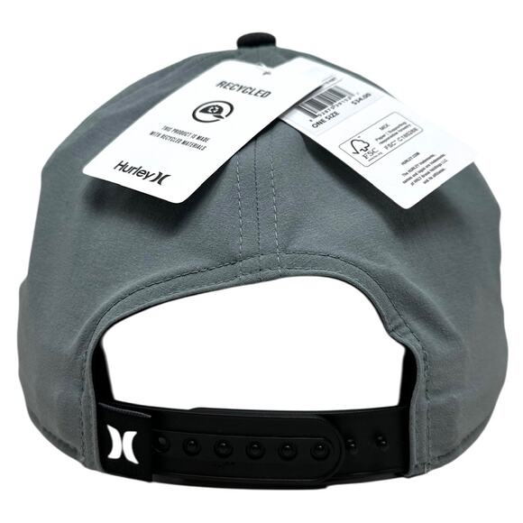 Hurley Men's Hat Phantom Surfside 110 Snapback Cap in Grey/Black Heather - Picture 4 of 5